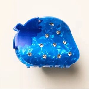 Kate Spade Blue Rhinestone Strawberry Hair Clip